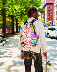 TRI-SPLIT GRAFFITI BACKPACK (DLXV)