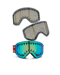 SKY HIGH SEEKERS ARCTIC SKI GOGGLES (3 INTERCHANGEABLE LENSES)