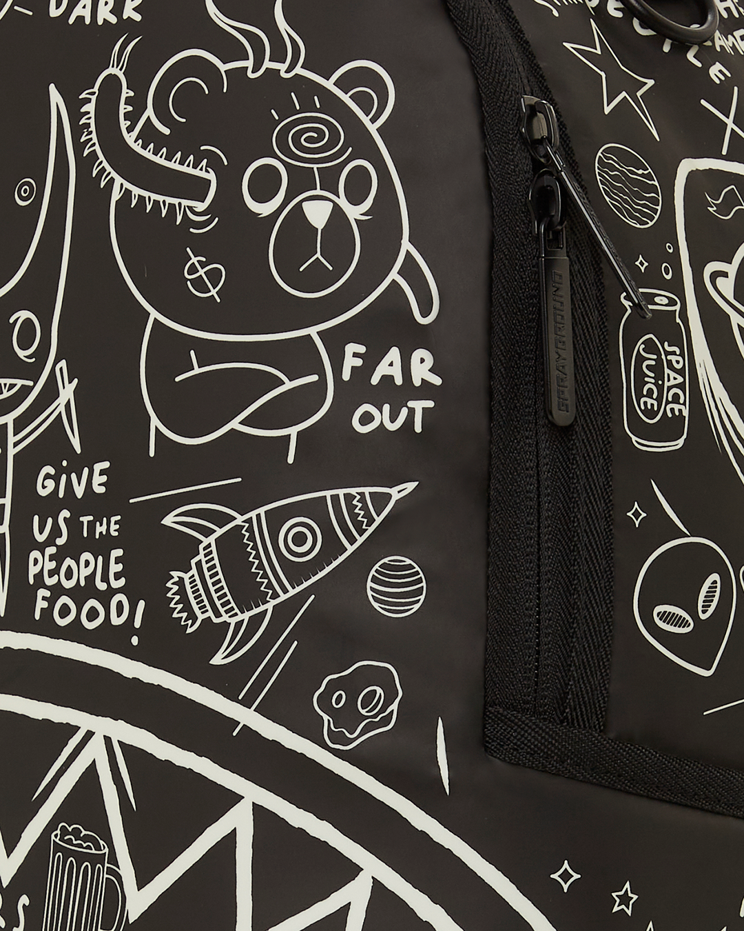 GLOW THE SPACE BACKPACK (GLOW IN THE DARK EFFECT)