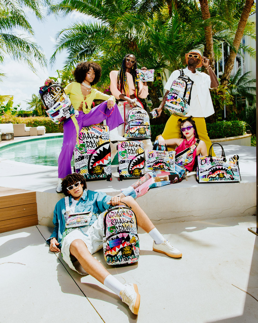 CREATE ANOTHER DAY SHARKNAUTICS HARDSHELL CARRY-ON LUGGAGE