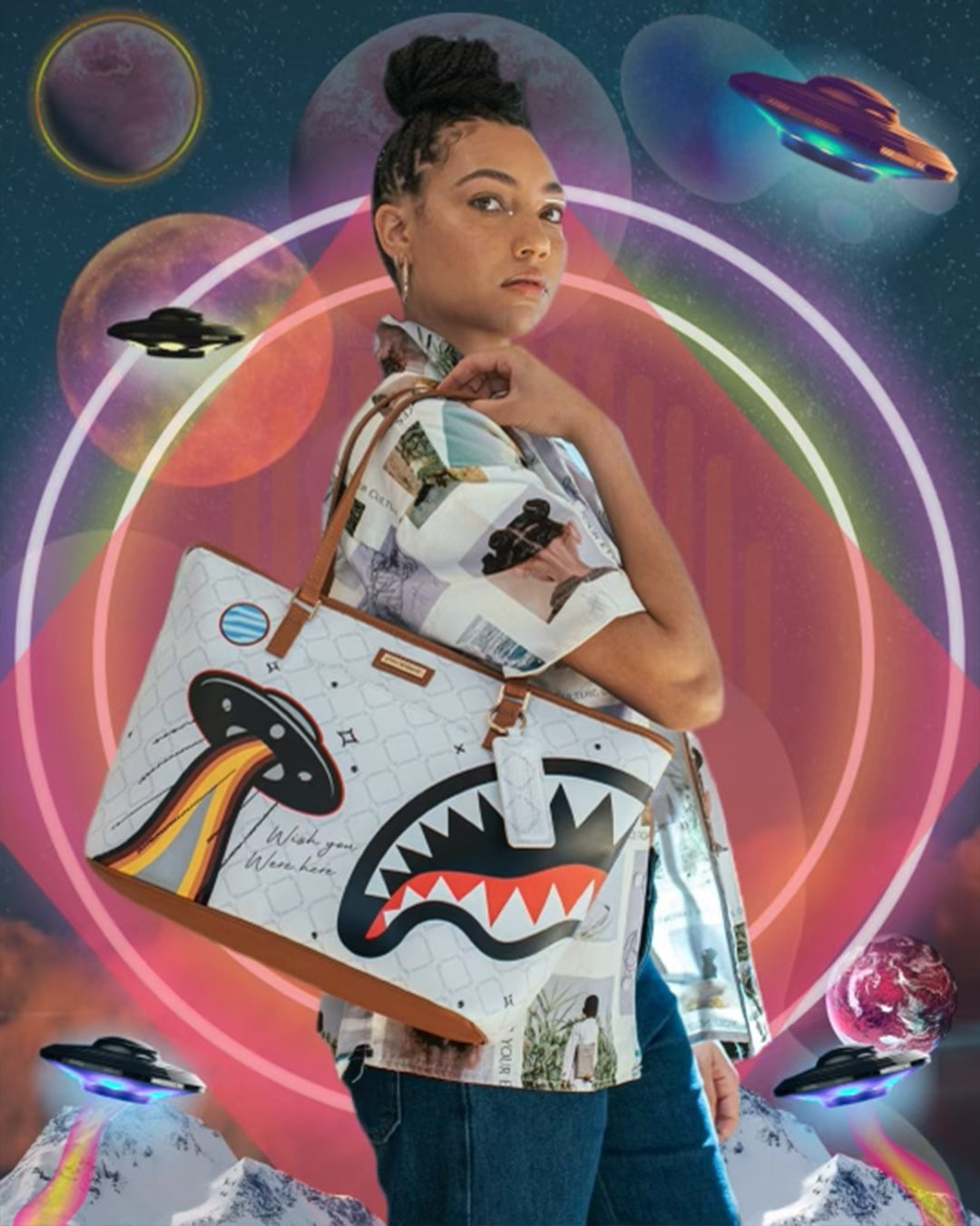 UFO FLYING COLORS TOTE