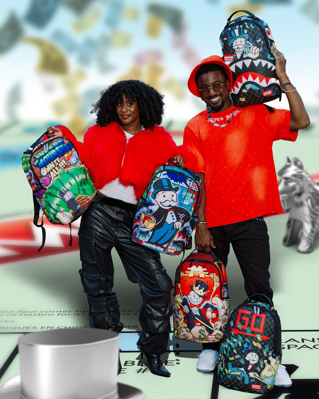 MONOPOLY GRAFFITI GOLD RUSH DLXR BACKPACK
